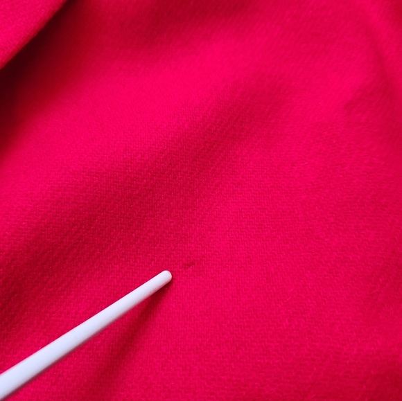 VTG White Stag 100% Wool Blazer Jacket Red Long Career Shoulder Pads Sz 18W - Picture 3 of 13